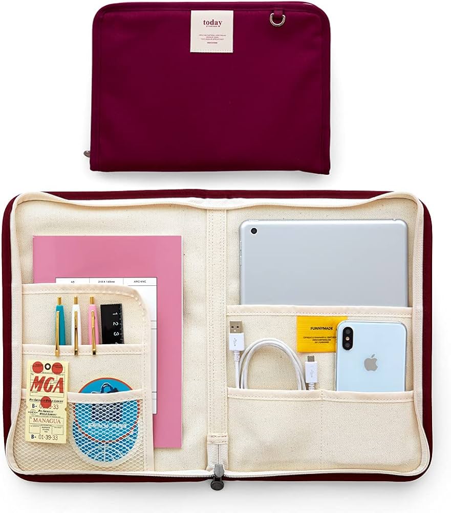 Amazon.co.jp: Funnymade PCケース 韓国 ファイルオーガナイザーA5