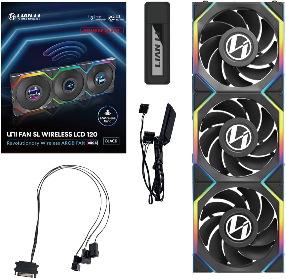 Amazon.com: Lian Li UNI FAN SL Wireless LCD PC Fan 120mm RGB – 3