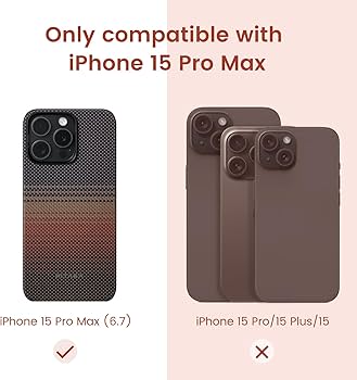 Amazon.com: Pitaka MagEZ Case 5 for iPhone 15 Pro Max - Slim