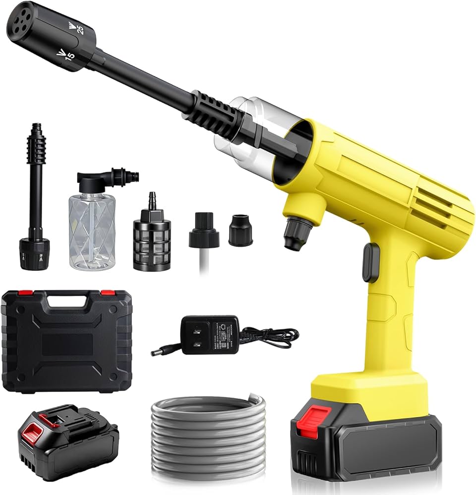 Amazon | 高圧洗浄機 コードレス【超軽量 2026年改良進化モデル 9Mpa