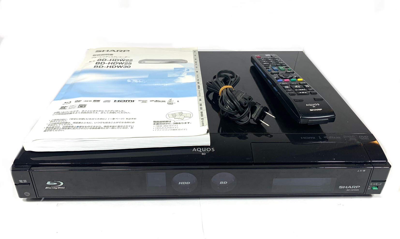 中古 SHARP ブルーレイ レコーダー BD - HDW25 AQUOS 中古 SHARP