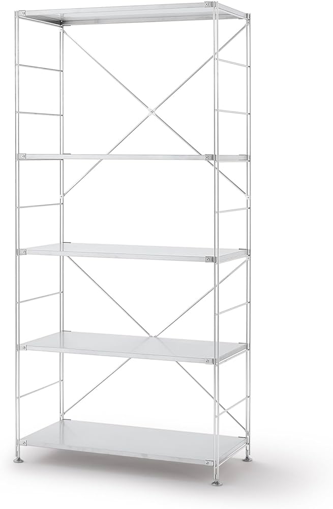 Amazon｜無印良品 ステンレスユニットシェルフ・ステンレス棚セット