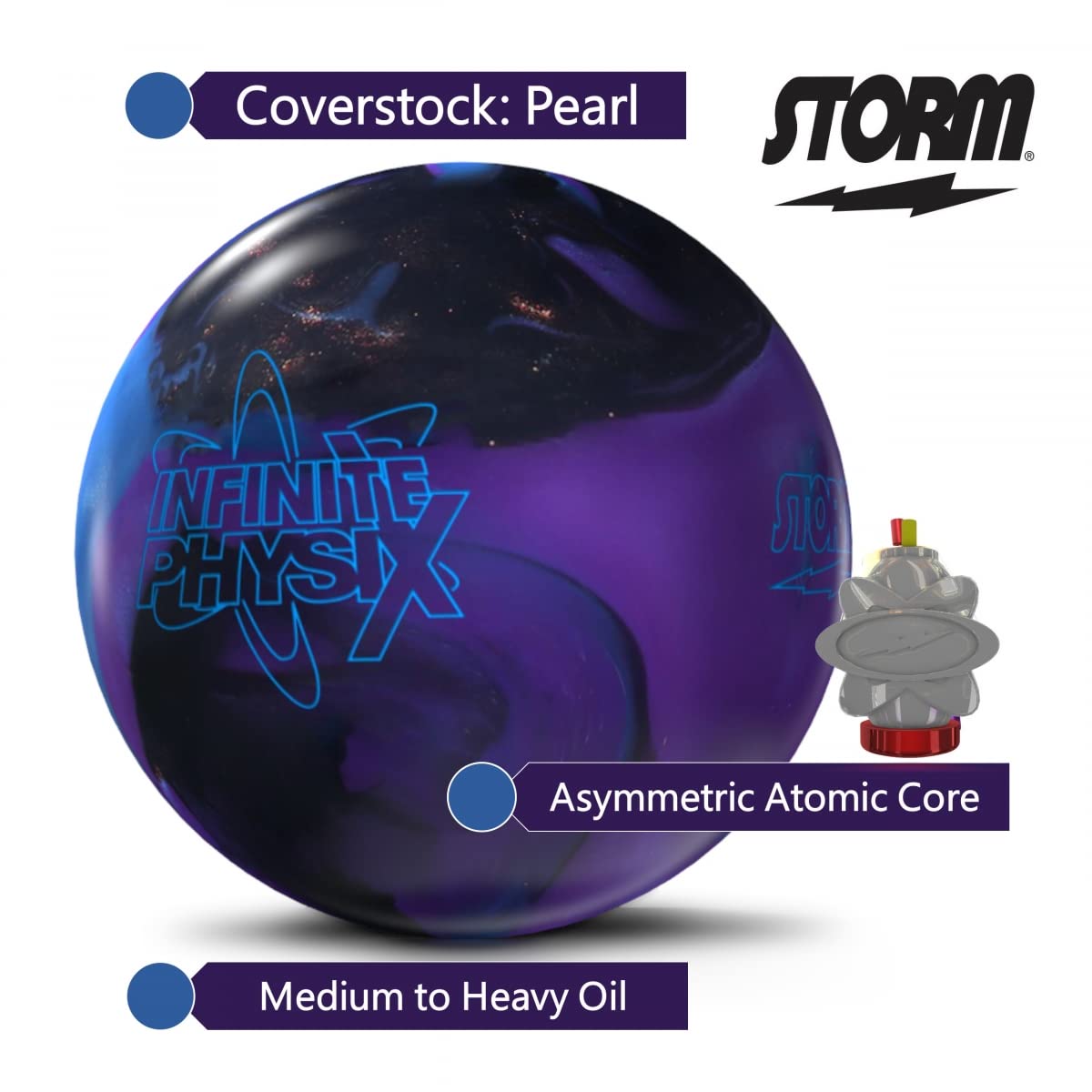 Amazon.co.jp: Storm Infinite Physix 15ポンド ブラック/ブルー