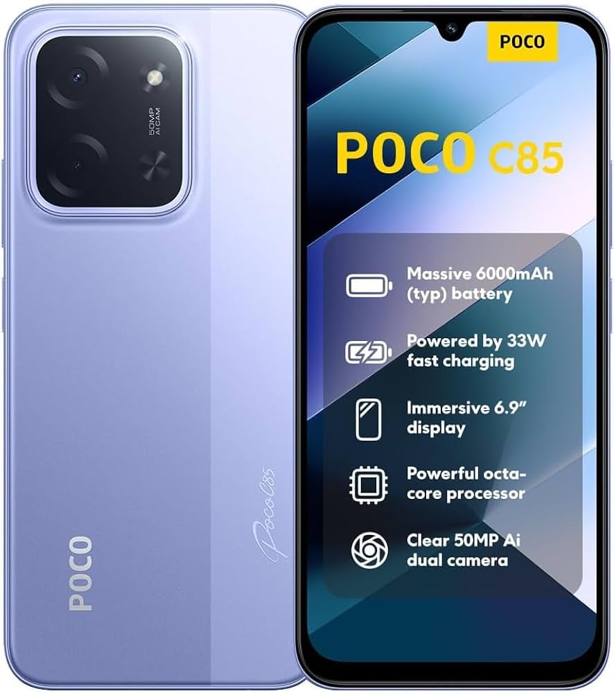 Amazon.com: XIAOMI Poco C85 4G LTE (Compatible with Tmobile Tello