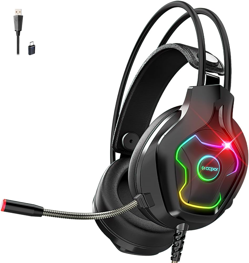 Amazon.co.jp: ゲーミングヘッドセット 有線 usb ヘッドセット マイク