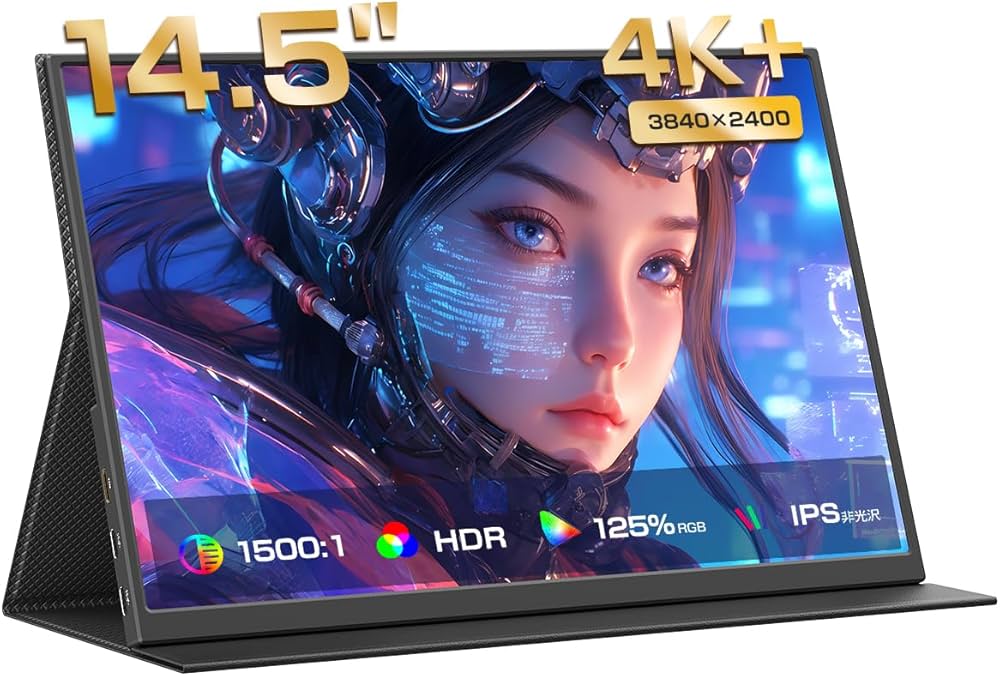 Amazon.co.jp: EVICIV モバイルモニター 4K 14.5インチ 高輝度 500Nit