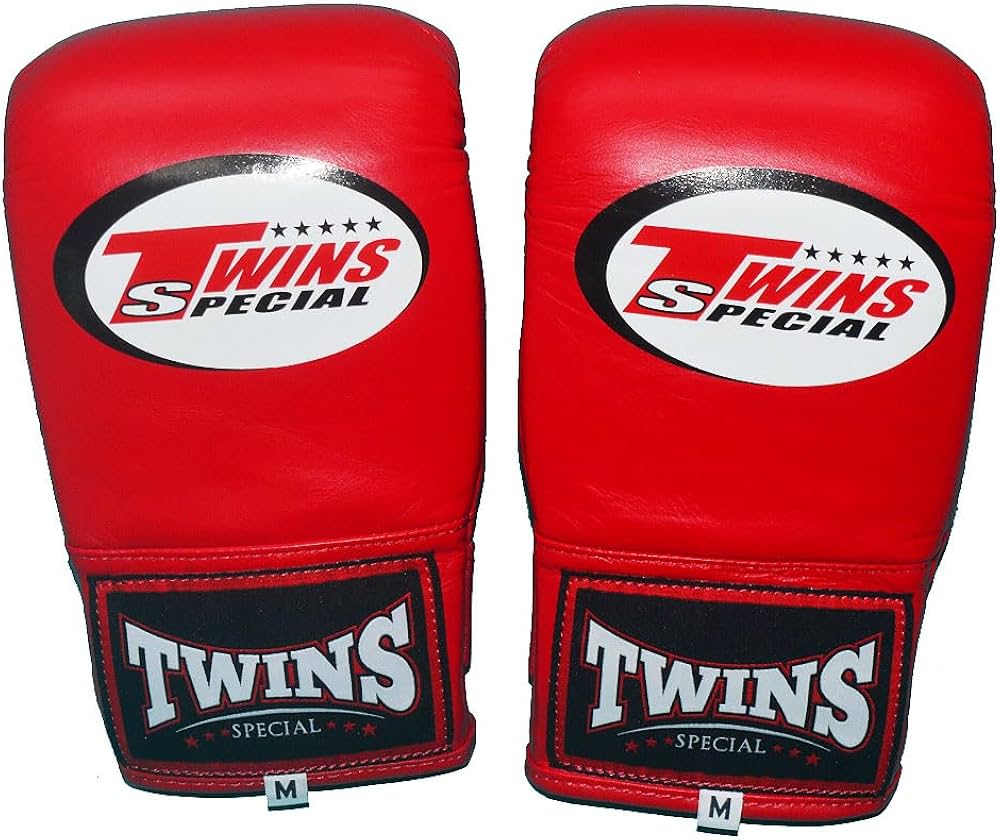 Amazon | TWINS ツインズ 本革製 パンチンググローブ レッド 親指