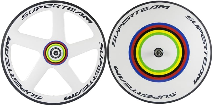 Amazon.co.jp: Superteam 700C フロント 56mm 5スポークホイール リア
