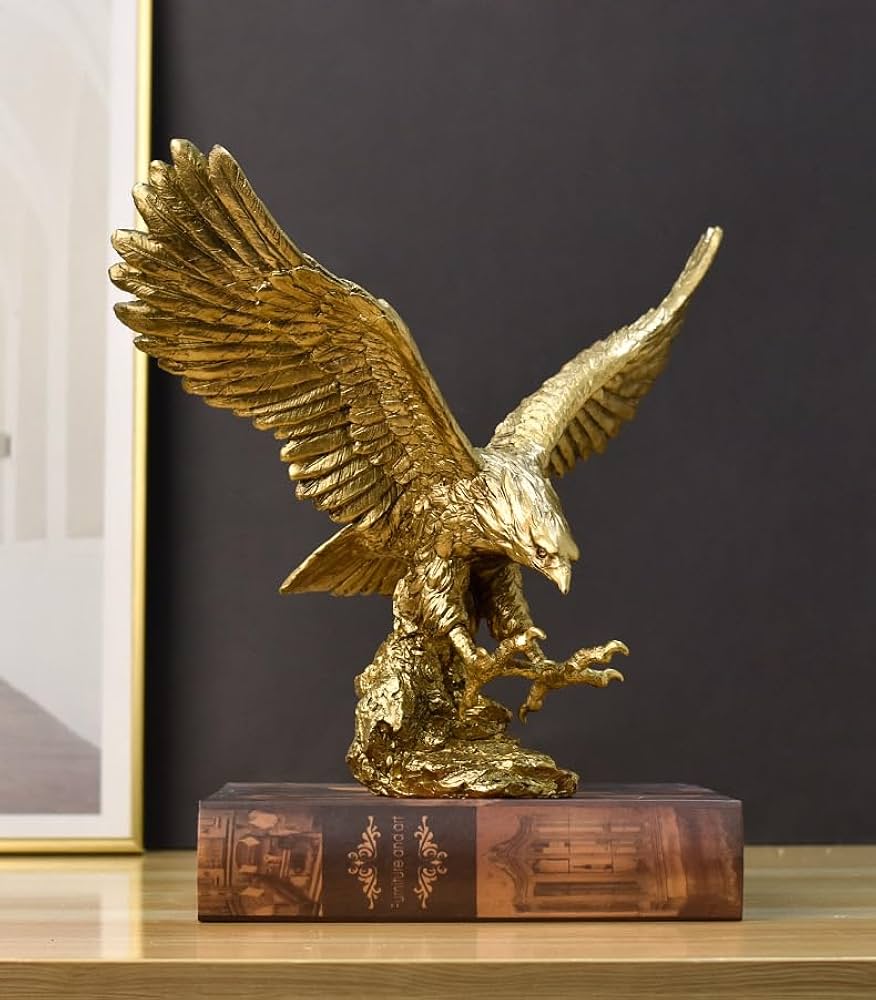 Amazon.co.jp: ulable 彫刻 鷲 像 飛行 鷲 彫刻 風水 幸運 ハゲ 鷲