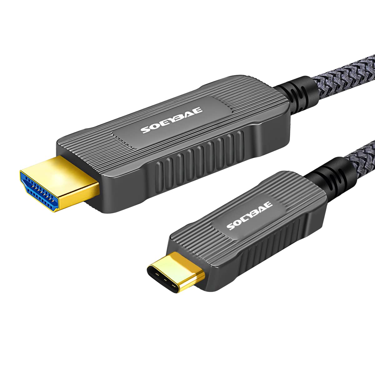 Amazon | SOEYBAE USB3.1 Type C To HDMI 光ファイバーケーブル 7.5 M