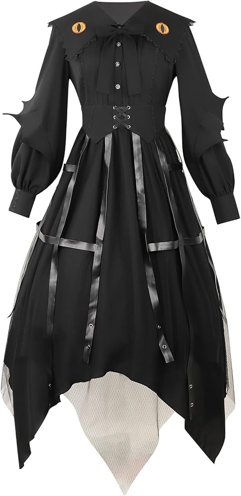 Amazon.co.jp: 魔女ロリータドレス魔女衣装女性和風ヴィンテージ