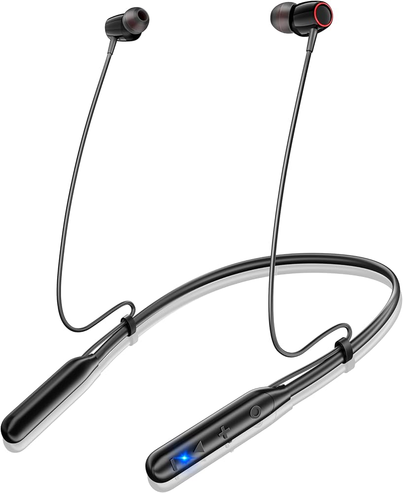 Amazon.co.jp: イヤホン Bluetooth【ネックバンド型・コード調整・40