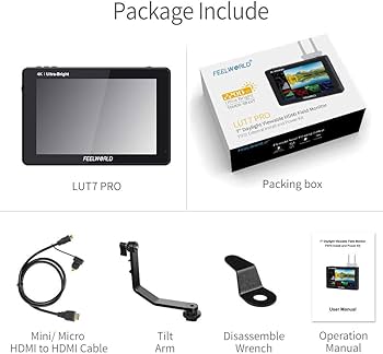 Amazon.com : FEELWORLD LUT7 PRO 7 Inch Ultra Bright 2200nits DSLR
