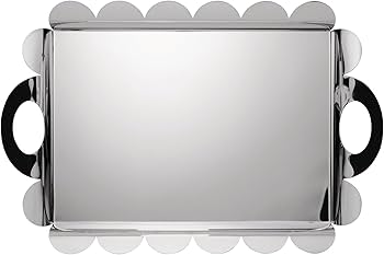 Amazon｜ALESSI (アレッシィ) 長方形トレイ ハンドル付き｜トレイ・盆