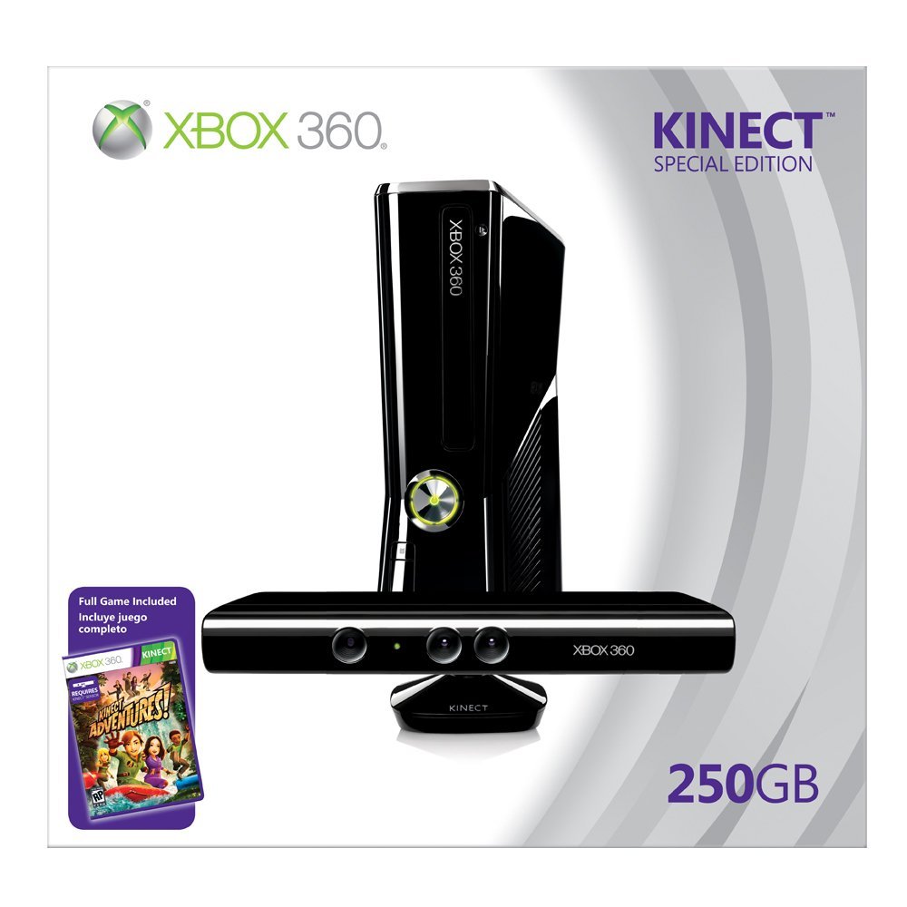 Amazon.com: Xbox 360 250GB Console with Kinect (Renewed) : Video Games