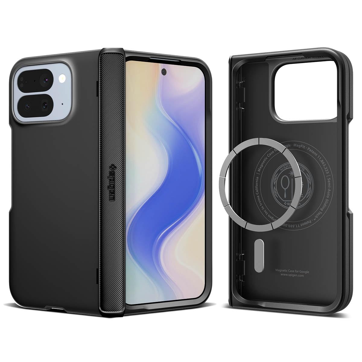 Amazon.co.jp: Spigen Pixel 10 Pro Fold ケース ヒンジ保護 Mafsafe