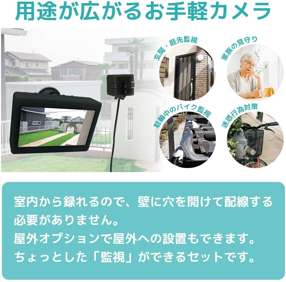 Amazon.co.jp: ブロードウォッチ【貼るor置くだけ】 窓越し防犯 4