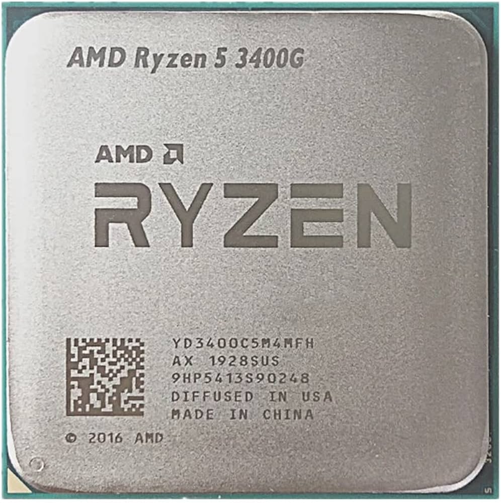 Amazon | Hegem AMD Ryzen 5 3400G R5 3400G 3.7 GHz クアッドコア 8