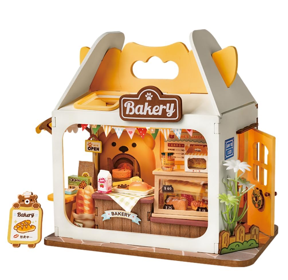 Amazon | Rolife ミニチュアドールハウス クマのパン屋 初心者向け