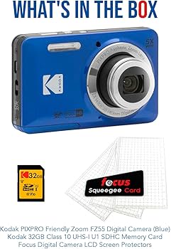 Amazon.com : Kodak PIXPRO Friendly Zoom FZ55 Digital Camera (Blue