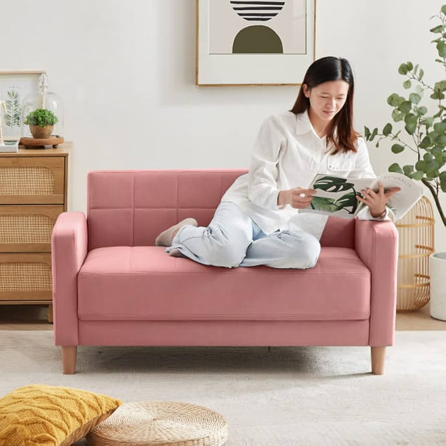 Amazon｜[ URBAN ] コンパクト ソファ (ピンク)【 引っかき傷に強い