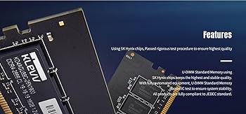 KLEVV DDR4 16GB (1x16GB) 3200MHz CL22 1.2V UDIMM Desktop Ram