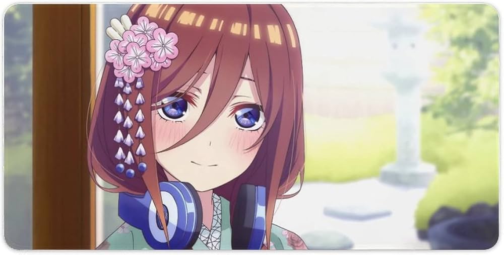 Amazon.co.jp：五等分の花嫁 中野三玖 大型マウスパッド デスクマット