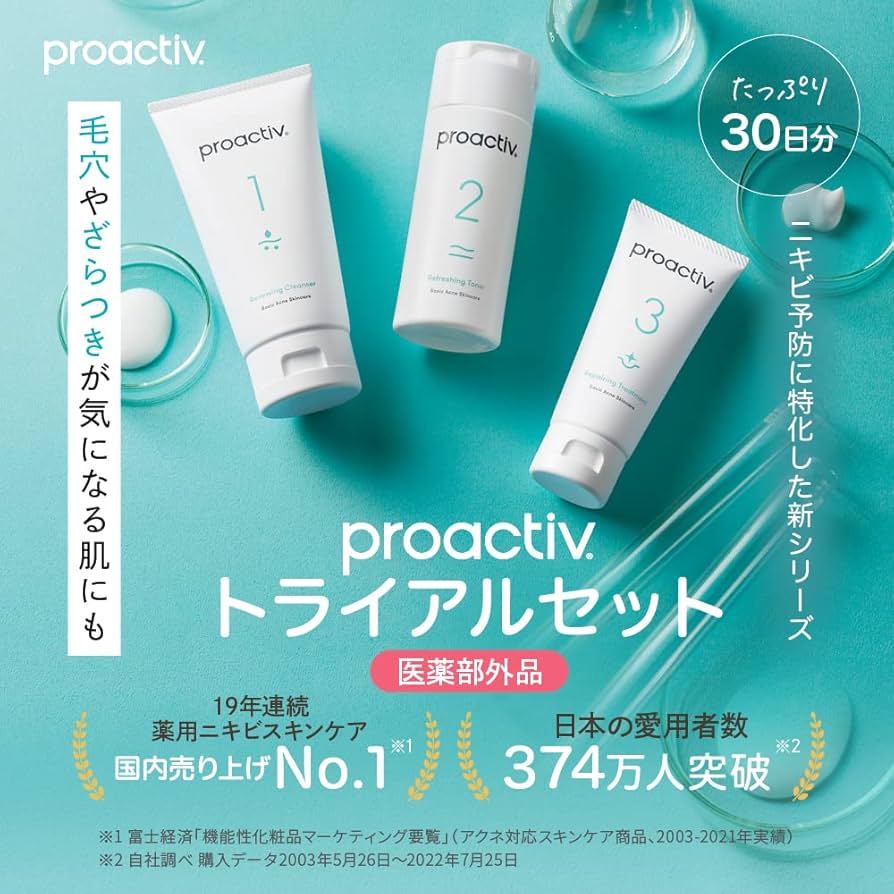 Amazon.co.jp: プロアクティブ トライアルキット 薬用洗顔料(60g)1本
