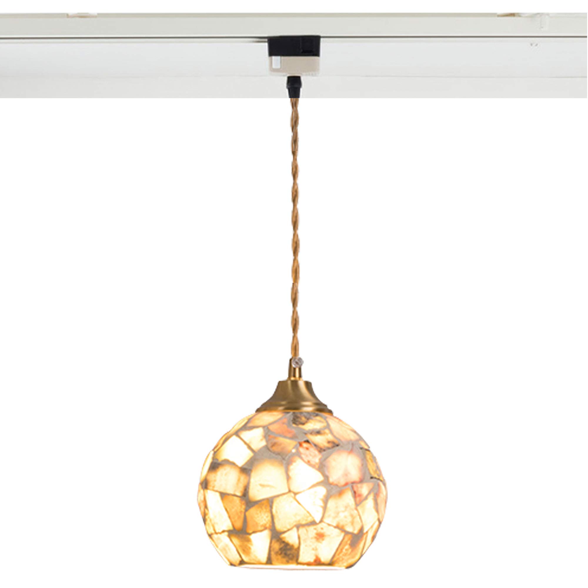 Amazon.co.jp: Venus 石材 ティファニーライト 丸形 ペンダント