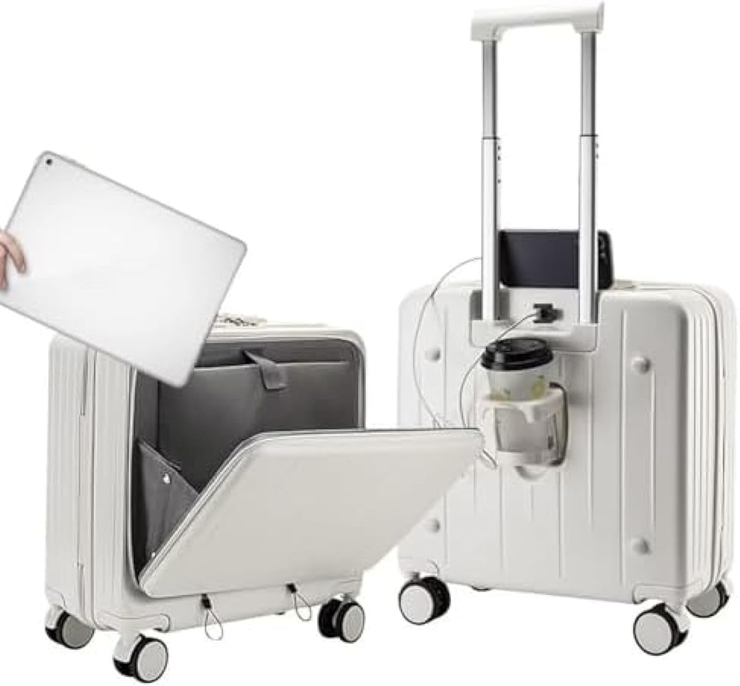 Amazon | [売店] スーツケース ss フロントオープン usb キャリー