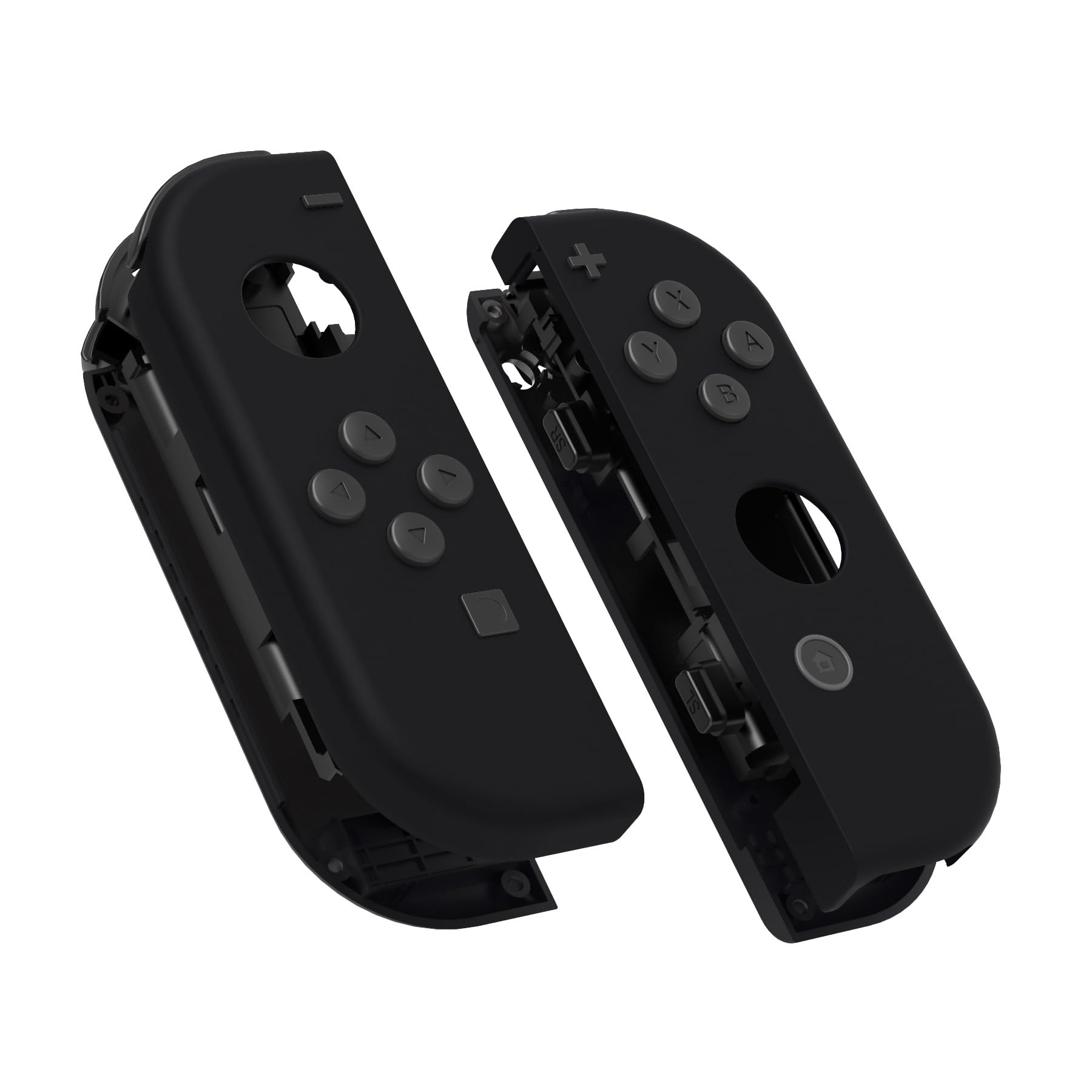 eXtremeRate Soft Touch Grip Black Joycon Handheld Controller