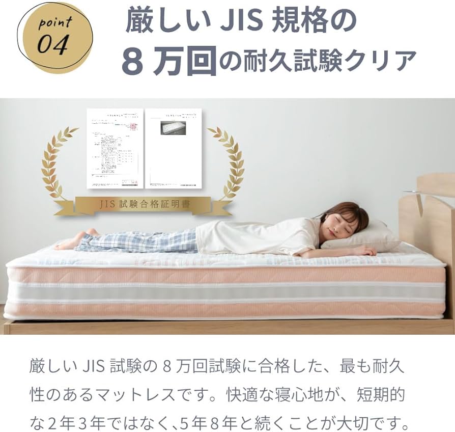 Amazon.co.jp: 咲夜レアルマットレス シングルサイズ 寝心地Just
