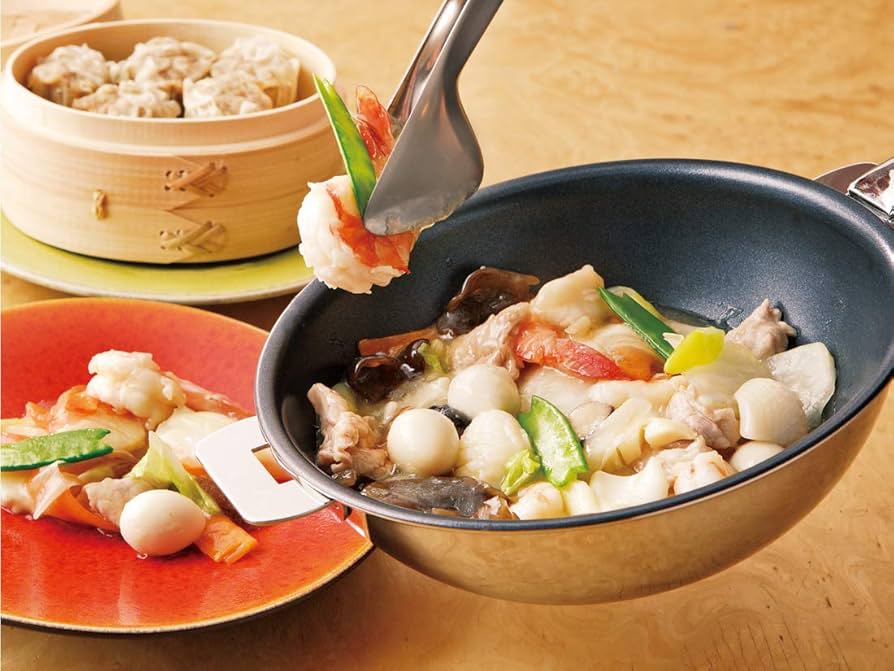 Amazon｜CRISTEL クリステル ノンスティック 中華鍋 24cm ガス IH対応