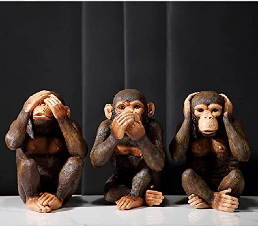 Amazon.co.jp: ゴリラ 3個セット リアル オブジェ 置物 インテリア