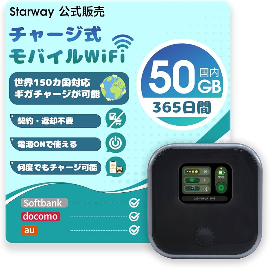 Amazon.co.jp: Starway ポケットwifi モバイルルーター simフリー 国内