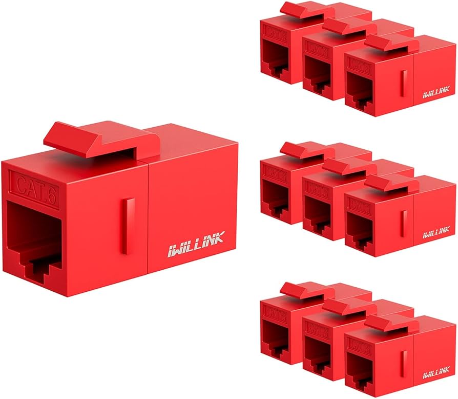 Amazon.co.jp: Iwillink RJ45 Cat6 キーストーンカプラー LAN ケーブル