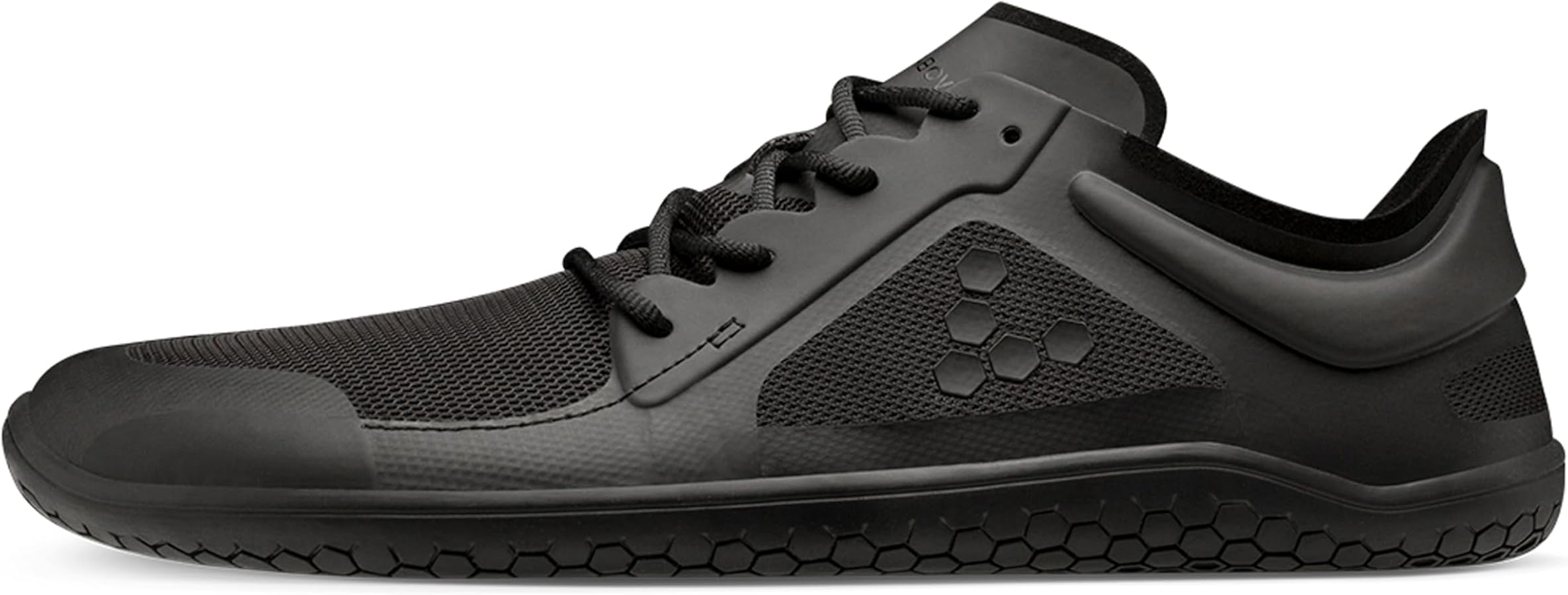 VivoBarefoot Mens Primus Lite III Textile Synthetic Black Trainers
