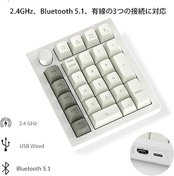 Amazon | 【国内正規品】Keychron Q0 Max QMKカスタム・テンキー、2.4