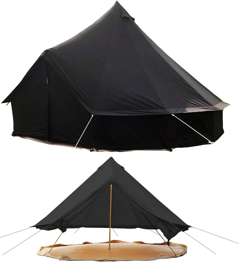 Amazon.co.jp: Kanggogo 4m ベルテント 大きいワンポールテント グラン