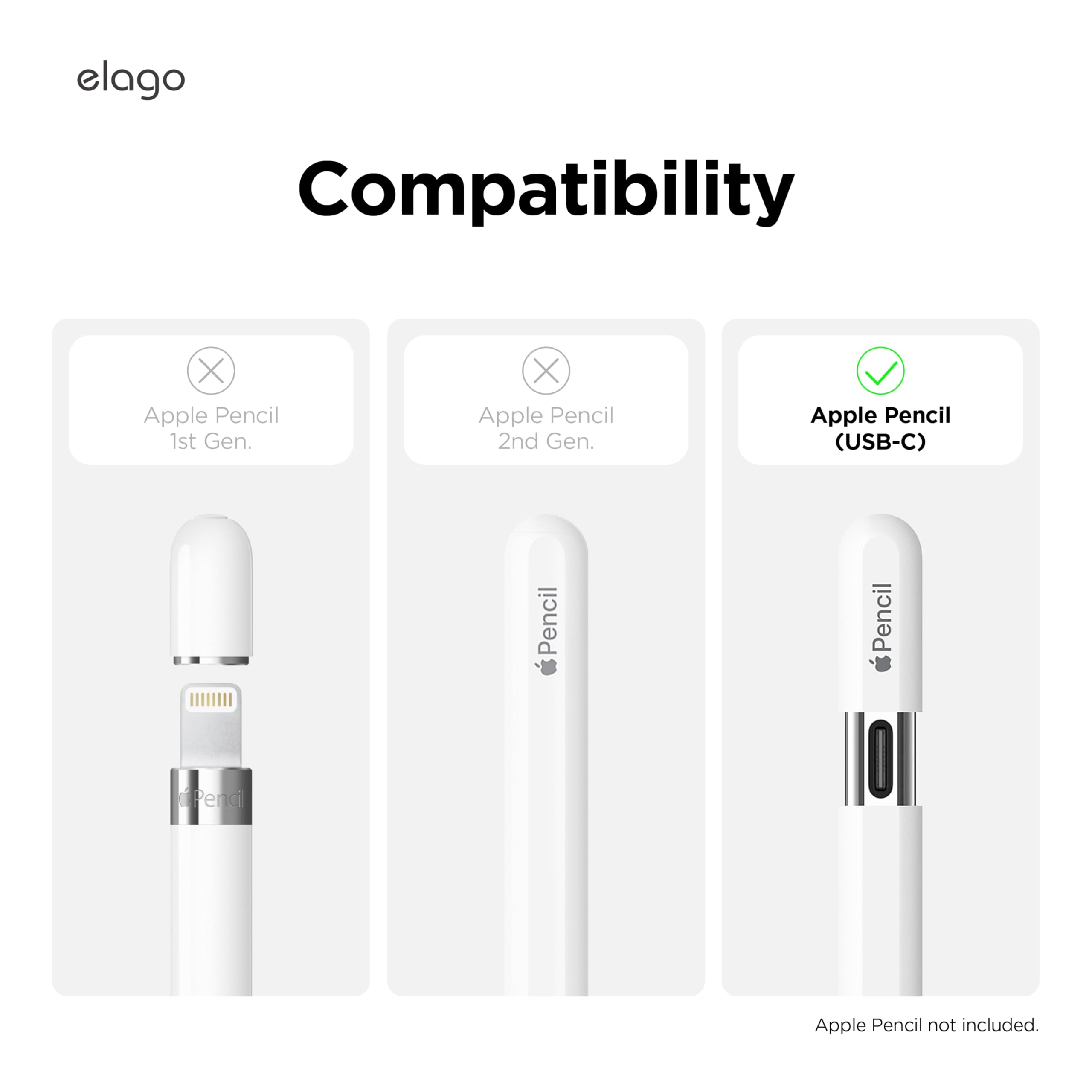 Amazon.co.jp: 【elago】 Apple Pencil USB-C 対応 カバー 可愛い