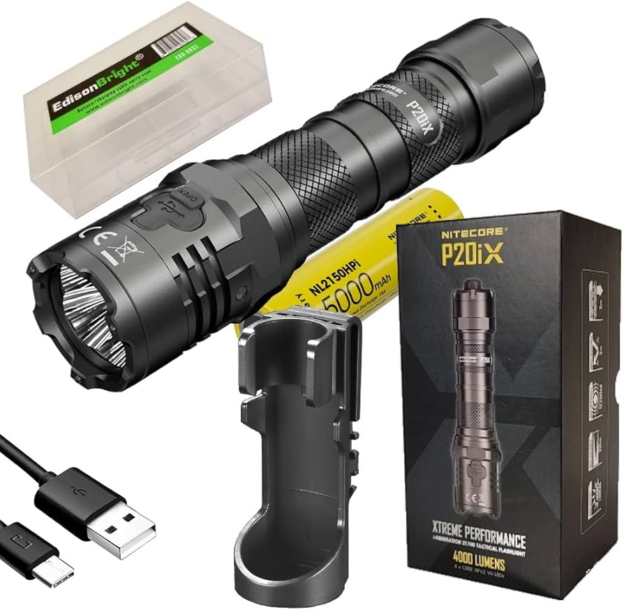 Amazon.co.jp: EdisonBright Nitecore P20iX 4000ルーメン USB 充電式