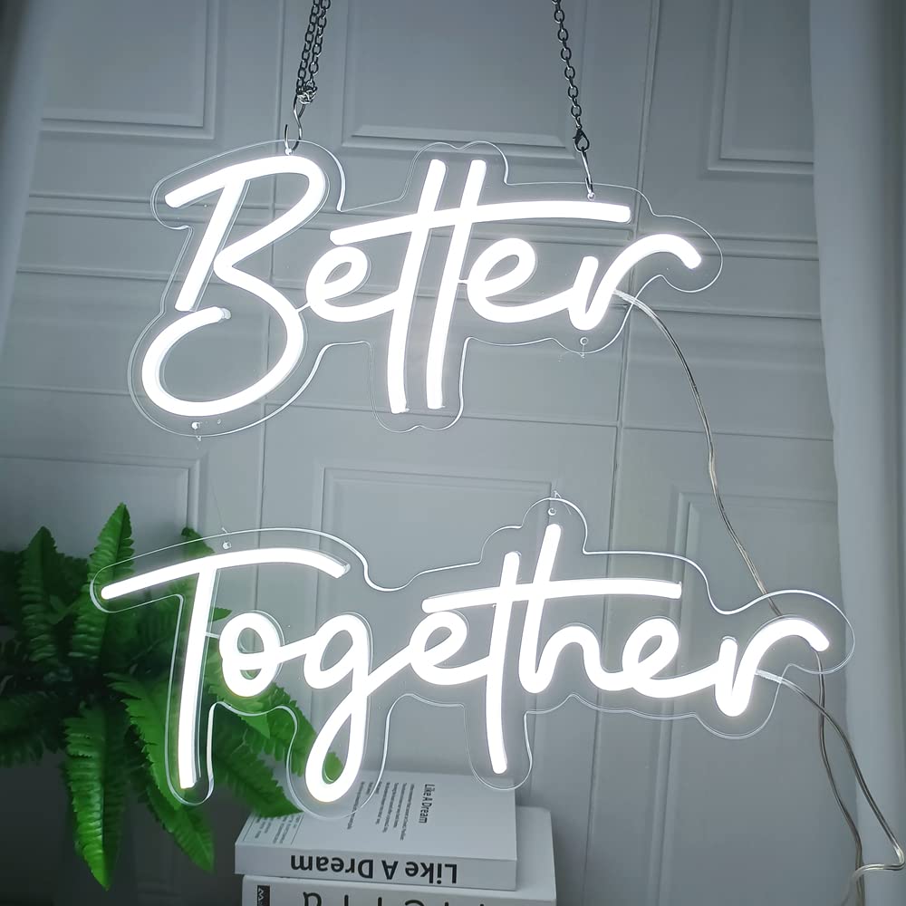 Amazon | Better Together ネオンサイン、結婚披露宴の装飾ライト