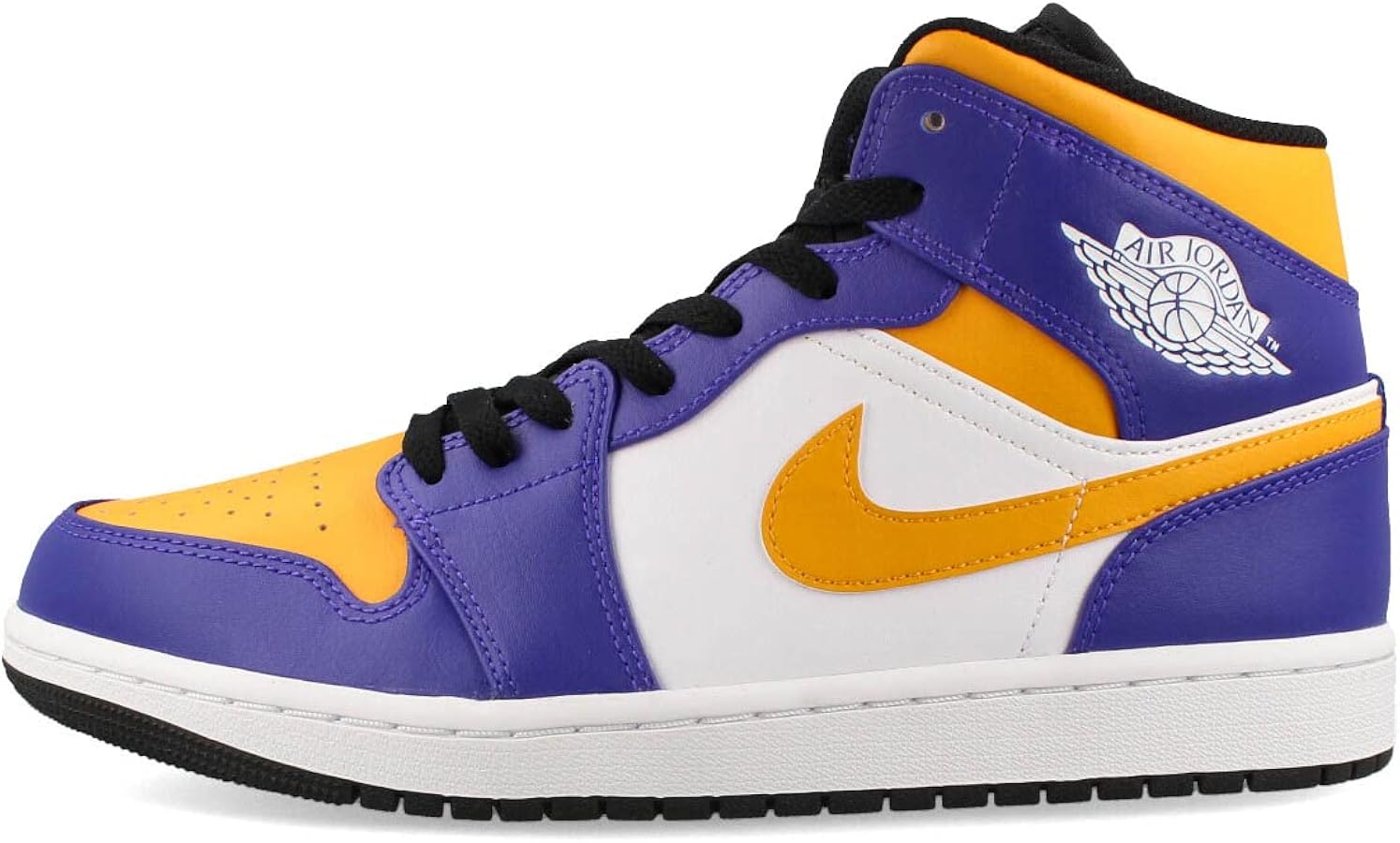 Amazon | [ナイキ] AIR JORDAN 1 MID 【LAKERS】 エア ジョーダン 1