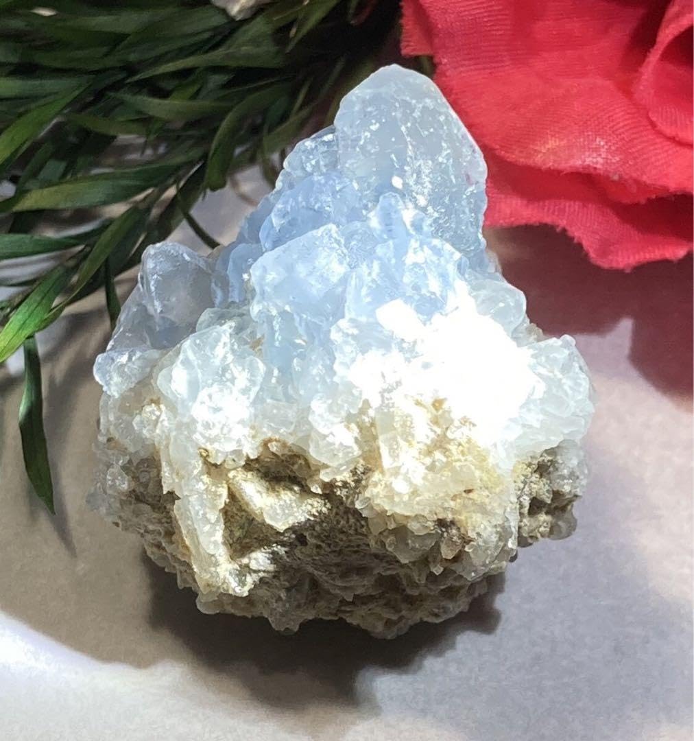 Amazon.co.jp: 天使の石 セレスタイト 天青石 クラスター 原石 ラフ