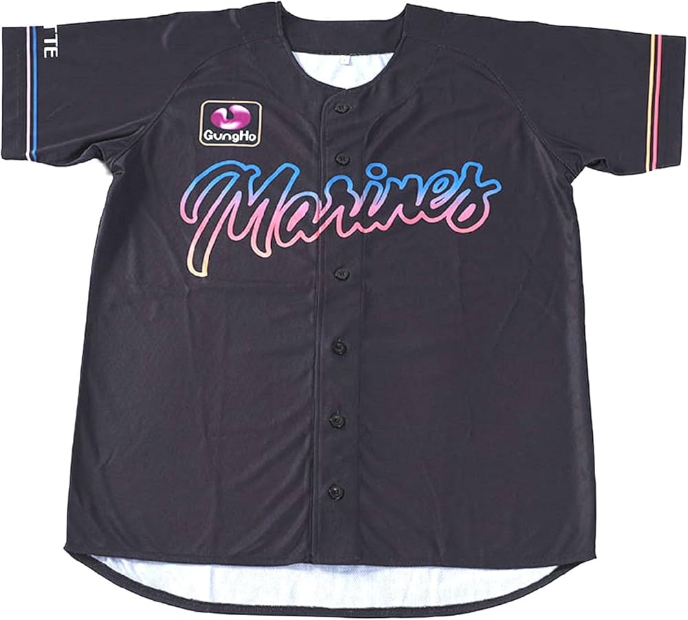 Amazon | 千葉ロッテ マリーンズ ユニフォーム BSW ブラックサマー