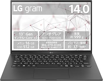 Amazon.co.jp: LG ノートパソコン LG gram/14型､WUXGA(1920×1200)､IPS