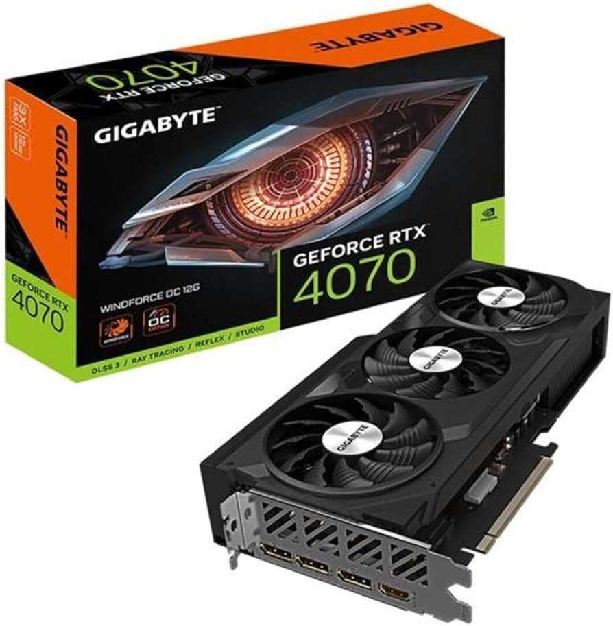 Amazon.com: Gigabyte GeForce RTX 4070 WINDFORCE OC 12GB Graphics