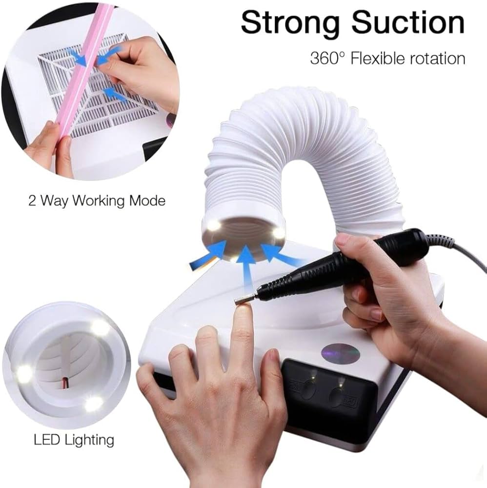 Amazon | 集じん機 集塵機 60W 強力 小型 2 in 1 卓上集塵機 ネイル