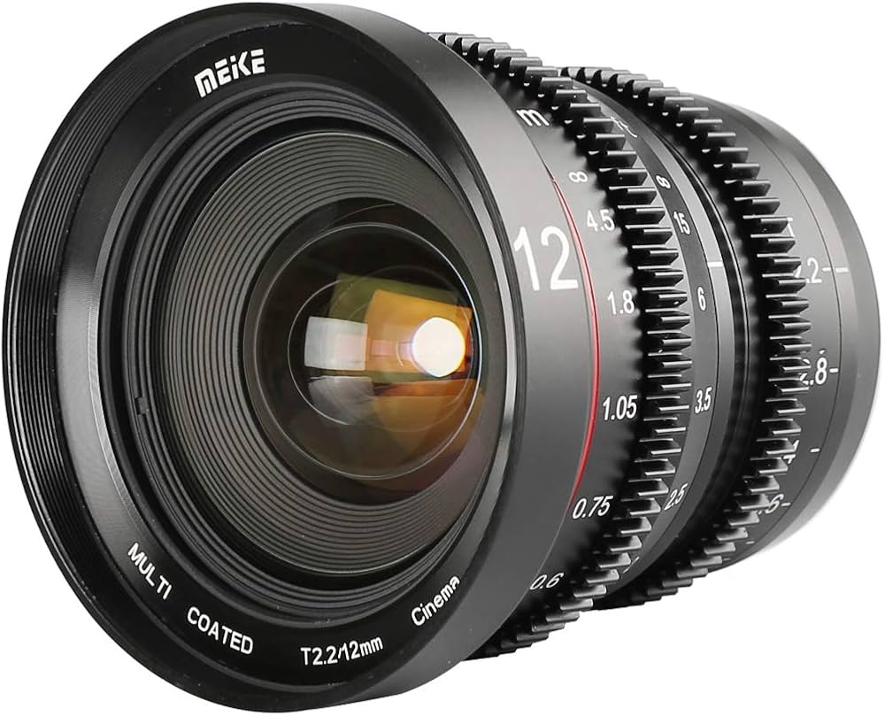 Amazon | Meike 12 mm T 2.2大口径マニュアル映画シネマレンズマイクロ