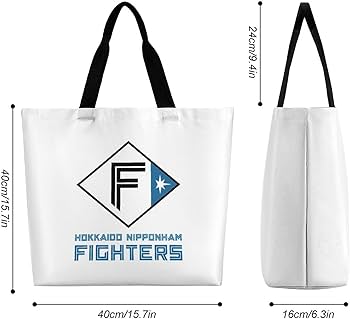 Amazon.co.jp: 北海道日本ハムファイターズ トートバッグ 大容量 軽量